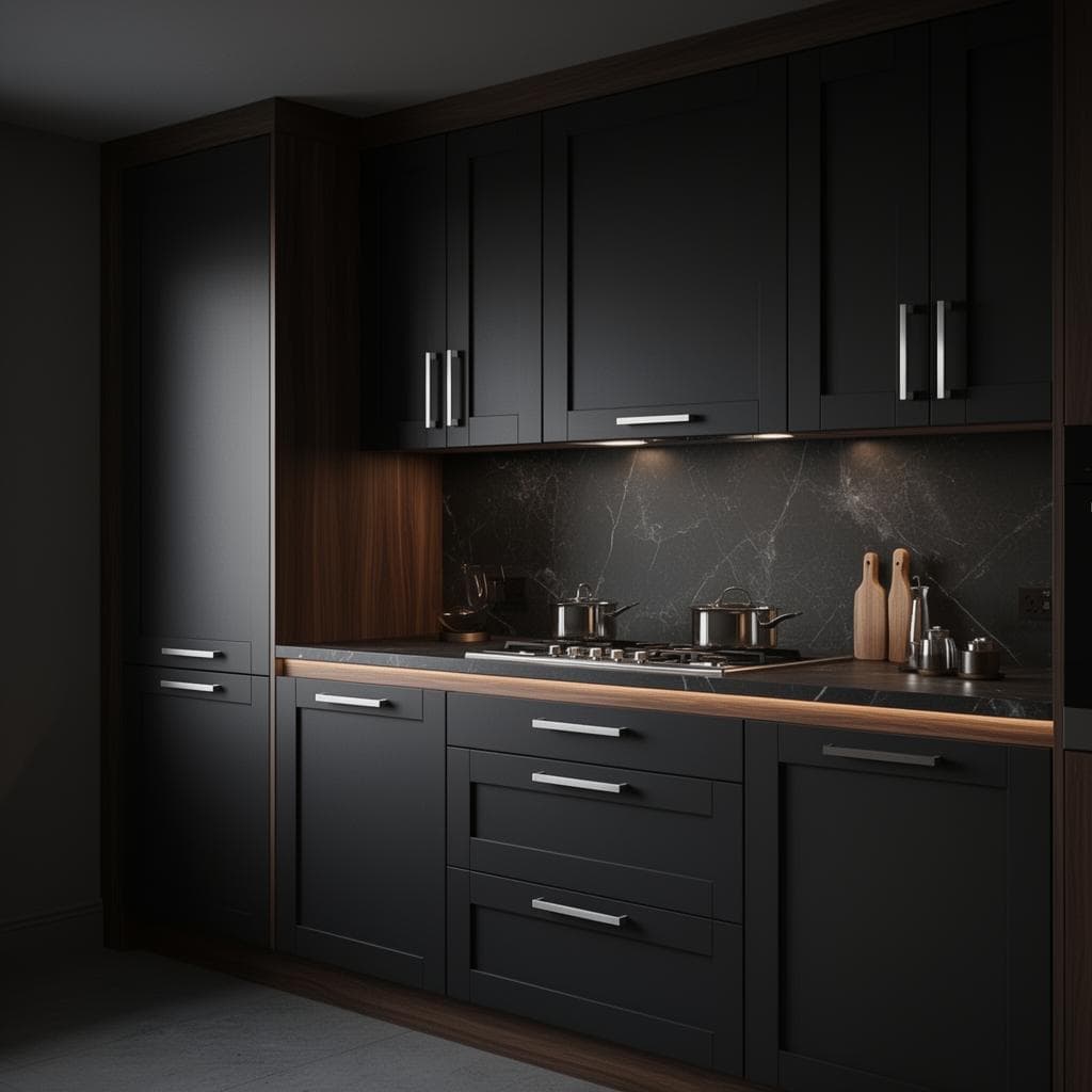 Walnut & Marble Kitchen — Brighton